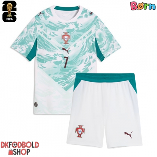 Portugal Cristiano Ronaldo #7 Udebanesæt Børn VM 2026 Kort ærmer (+ korte bukser)